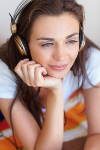 istock Relaxing to my favourite music 180823659