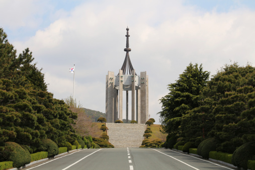 Rio de Janeiro, Brazil - January 7, 2024: Monument in honor of soldiers killed in World War II in Rio de Janeiro.