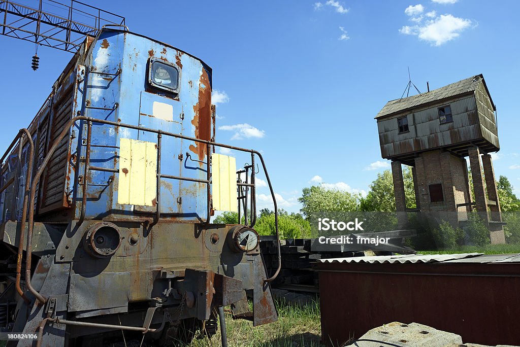 古い列車のチェルノブイリ（Pripyat ) - チェルノブイリ原子力発電所事故のロイヤリティフリーストックフォト