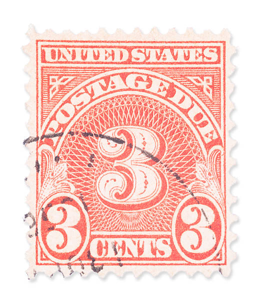 istock Vintage US stamp - Three cents 180824216