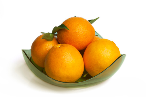 Plate on the orange