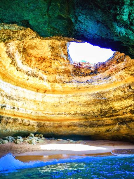 istock Natural Ground Opening in a Limestone Underwater Cave 1808248756