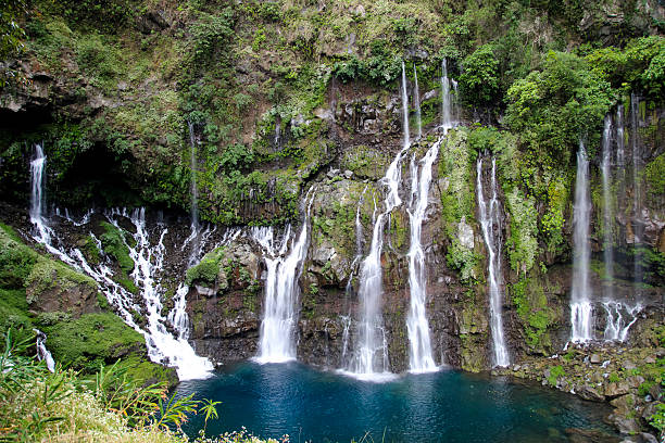 istock Grand Ravine Waterfall, Reunion Island. 180824949