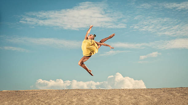 istock Attractive young female gymnast 180826138