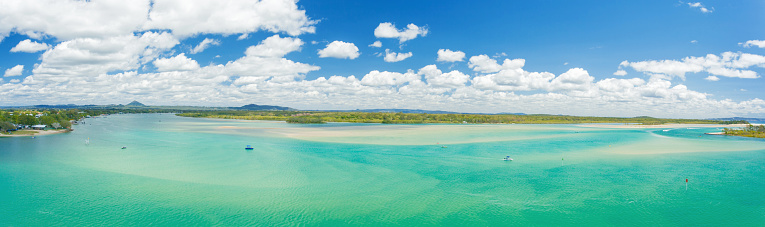 Noosa on the Sunshine Coast Queensland Australia. Pristine conditions with crystal clear water.