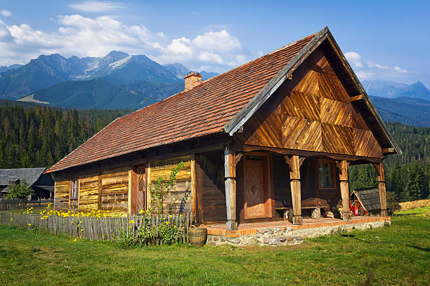 istock Old farmhouse in the mountains 180826701