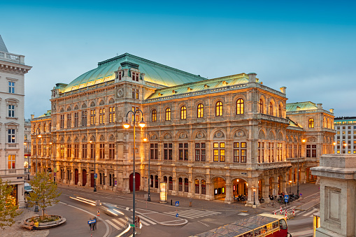 Vienna State Opera House in Austria. Famous Touristic Place.