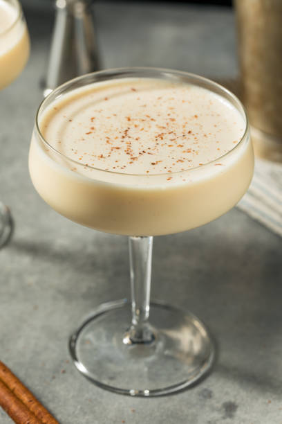 istock Boozy Frozen Eggnog Martini Cocktail 1808272546