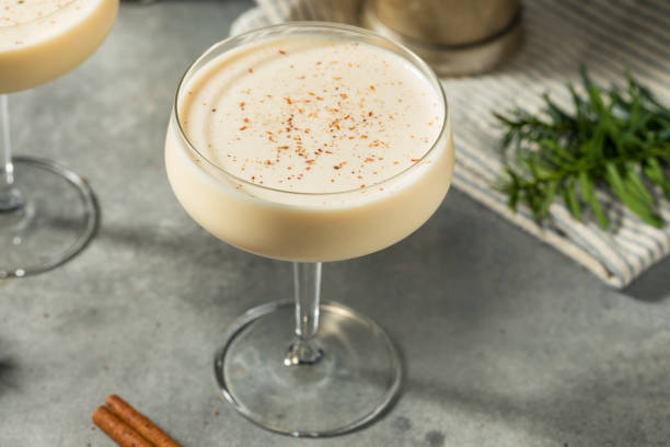 istock Boozy Frozen Eggnog Martini Cocktail 1808272553