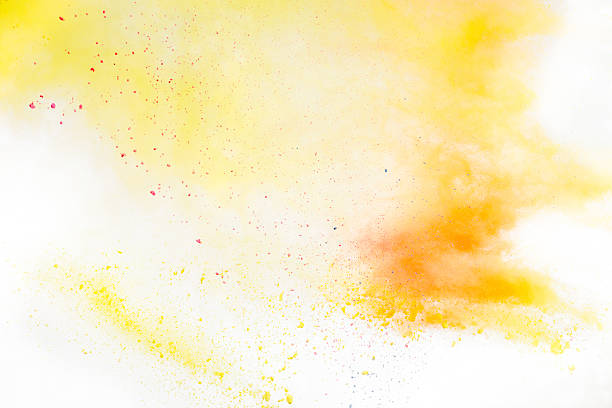 istock Yellow and orange Holi Powder 180827565
