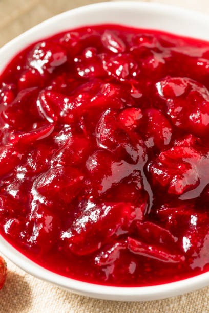 istock Homemade Thanksgiving Red Cranberry Sauce 1808275828