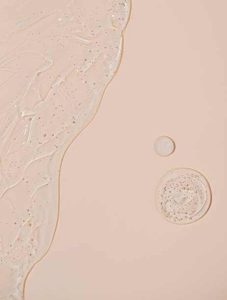 istock Abstract face serum texture. Skin care liquid gel. 1808284067