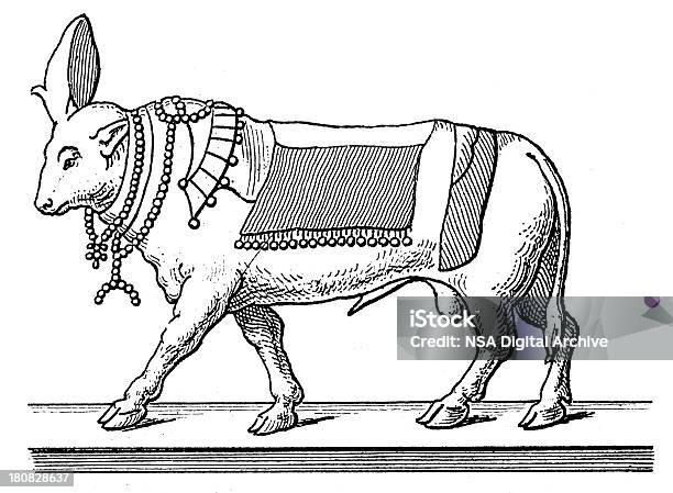 Api — стоковая векторная графика и другие изображения на тему Бык - животное - Бык - животное, Египет, Культура Египта