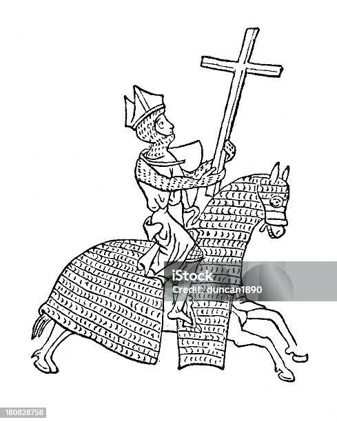 Crusading Bishop - Arte vetorial de stock e mais imagens de Cavaleiro Templários - Cavaleiro Templários, Antigo, Antiguidade