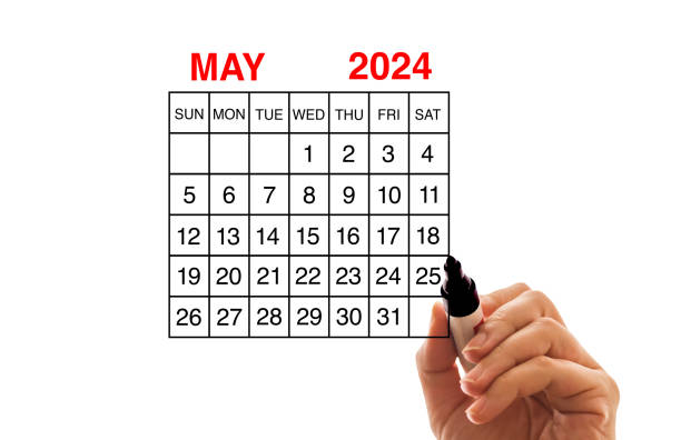 istock 2024 calendar May on white background 1808289435