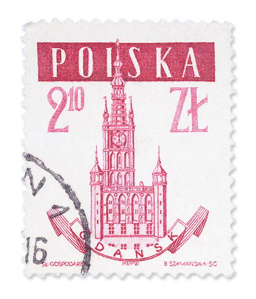 istock Vintage Polish stamp - Gdansk 180828967