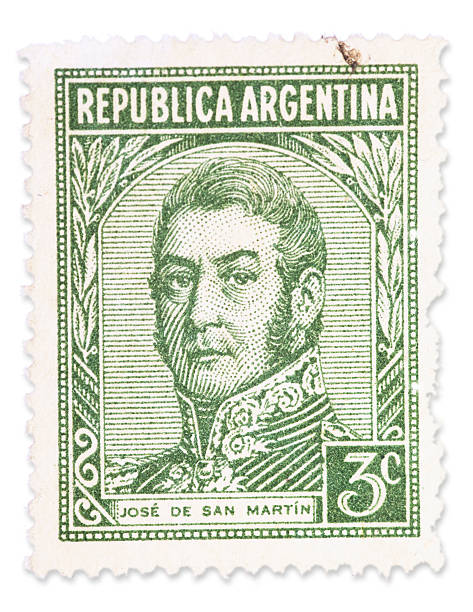 istock Vintage Argentinian stamp - Jose de San Martin 180828968