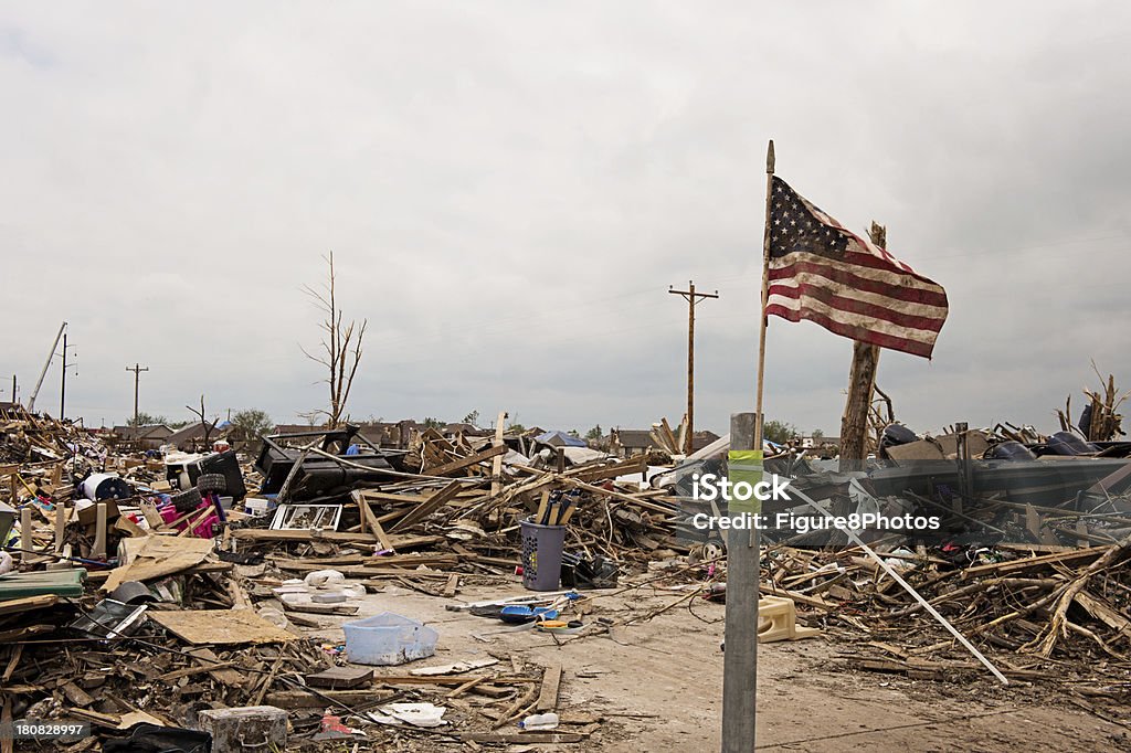 Amerykańska flaga dumy - Zbiór zdjęć royalty-free (Tornado)