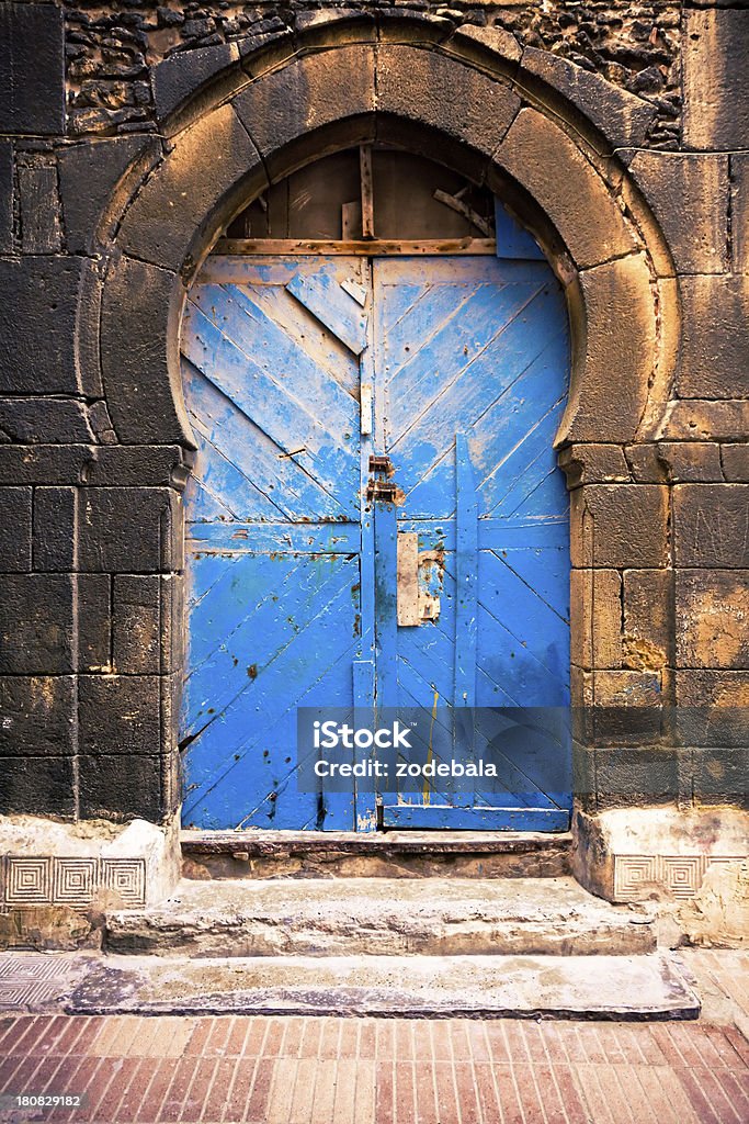 Azul porta tradicionais de Marrocos - Royalty-free Marrocos Foto de stock