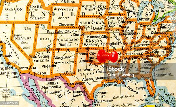 Mapa Oklahoma - Fotografias de stock e mais imagens de Alfinete de Gravata - Alfinete de Gravata, EUA, Fotografia - Imagem
