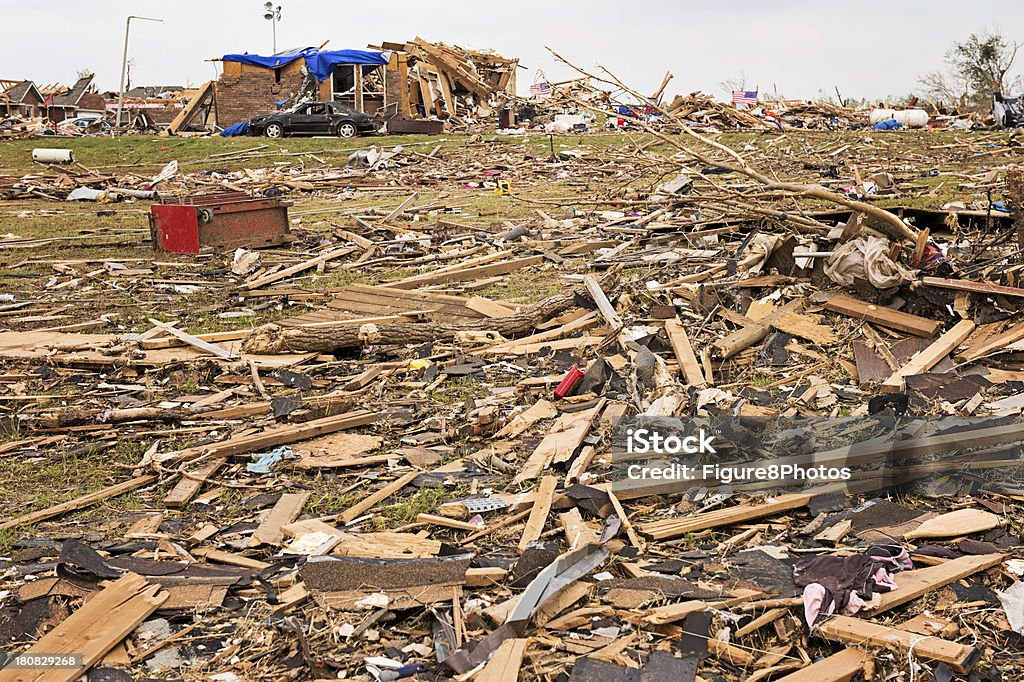 Tornado destroços - Foto de stock de Oklahoma royalty-free