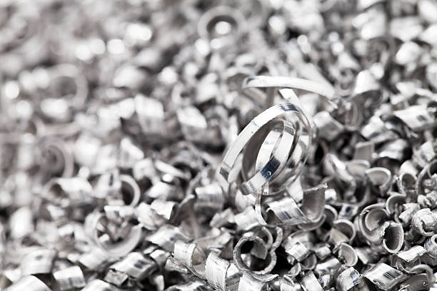 알로미늄 금속 부스러기. - scrap metal metal recycling aluminum 뉴스 사진 이미지