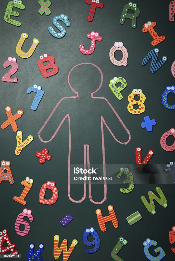 Alfabeto humanos e colorida - Foto de stock de Adulto royalty-free
