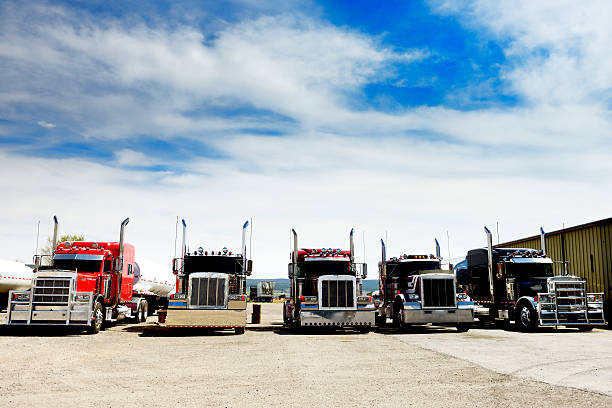 Convoy Truck. California. stock photo