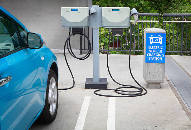 istock Electric vehicle charging station 180829894