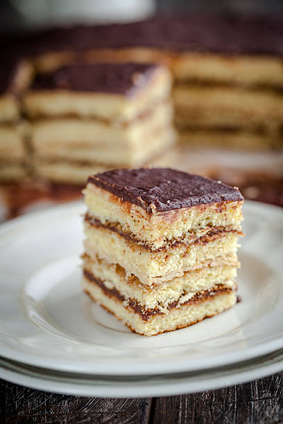 istock Dessert - cake with lots of cream 180830011