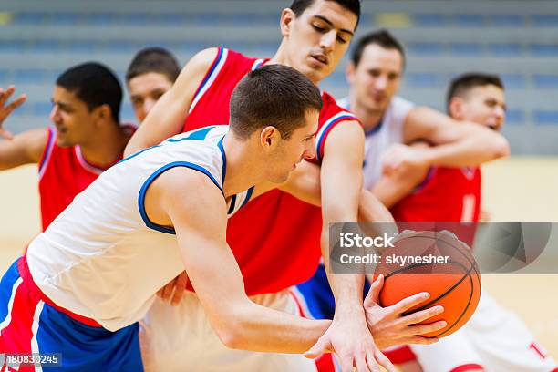 Group Of Basketball Players In Action Stock Photo - Download Image Now - Basketball - Ball, Basketball - Sport, Active Lifestyle