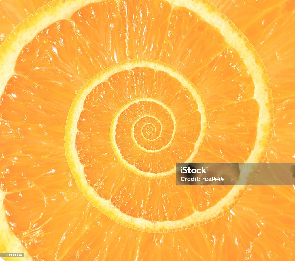 Droste orange - Photo de Coupe transversale libre de droits
