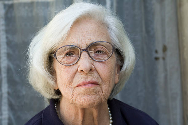 istock Senior woman with glasses 180830608