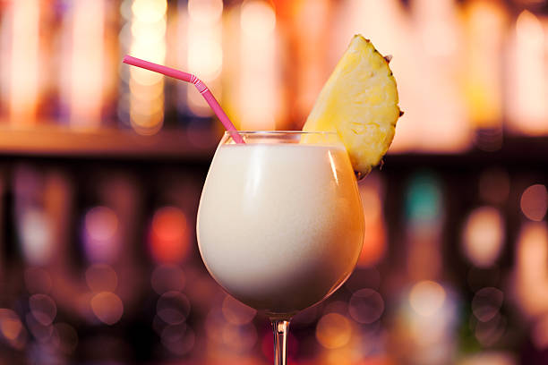 Cocktails Collection - Pina Colada stock photo