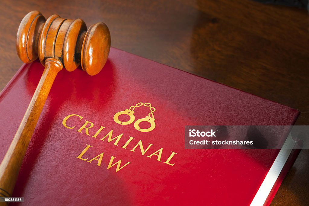 O direito penal - Royalty-free Justiça criminal Foto de stock