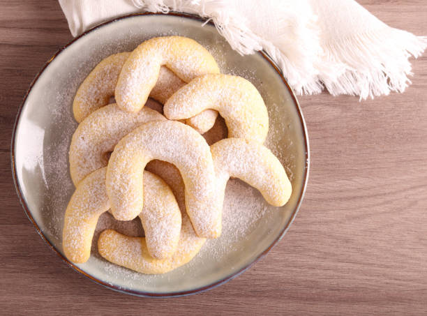 istock Almond crescents with icing sugar 1808320744