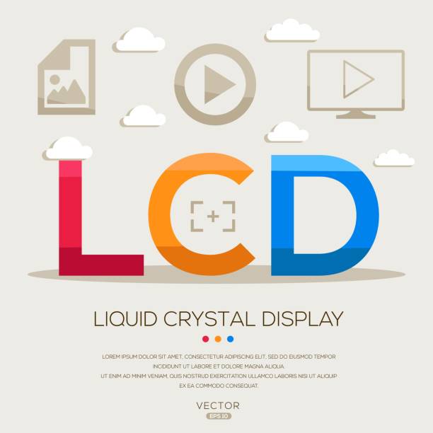 lcd _液晶ディスプレイ - computer monitor computer liquid crystal display visual screen点のイラスト素材／クリップアート素材／マンガ素材／アイコン素材