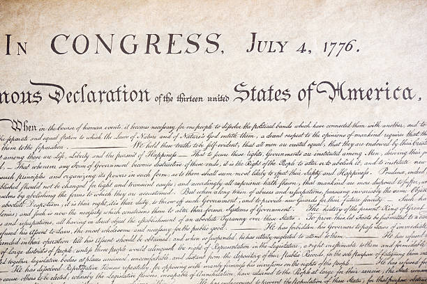 deklaracja niepodległości - declaration of independence independence fourth of july american revolution zdjęcia i obrazy z banku zdjęć