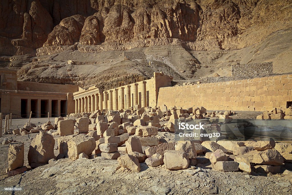 Las ruinas del templo de Hatshepsut, Egipto - Foto de stock de Aire libre libre de derechos