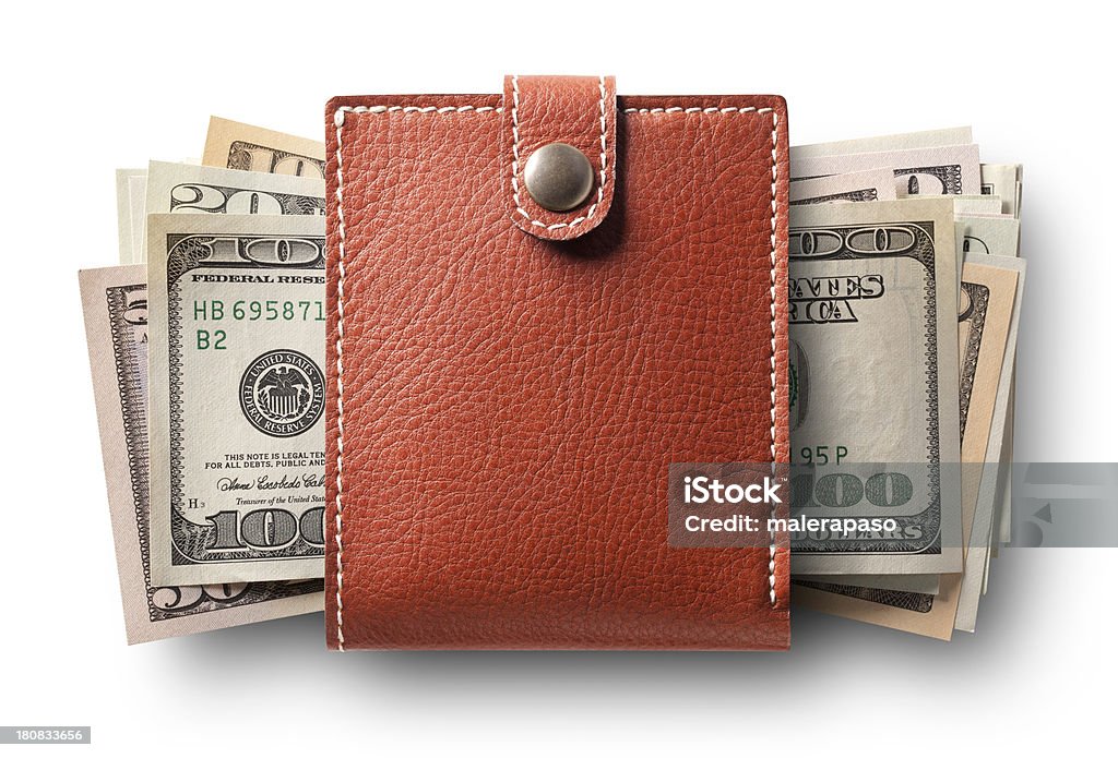 Portefeuille avec dollars - Photo de Billet de banque libre de droits