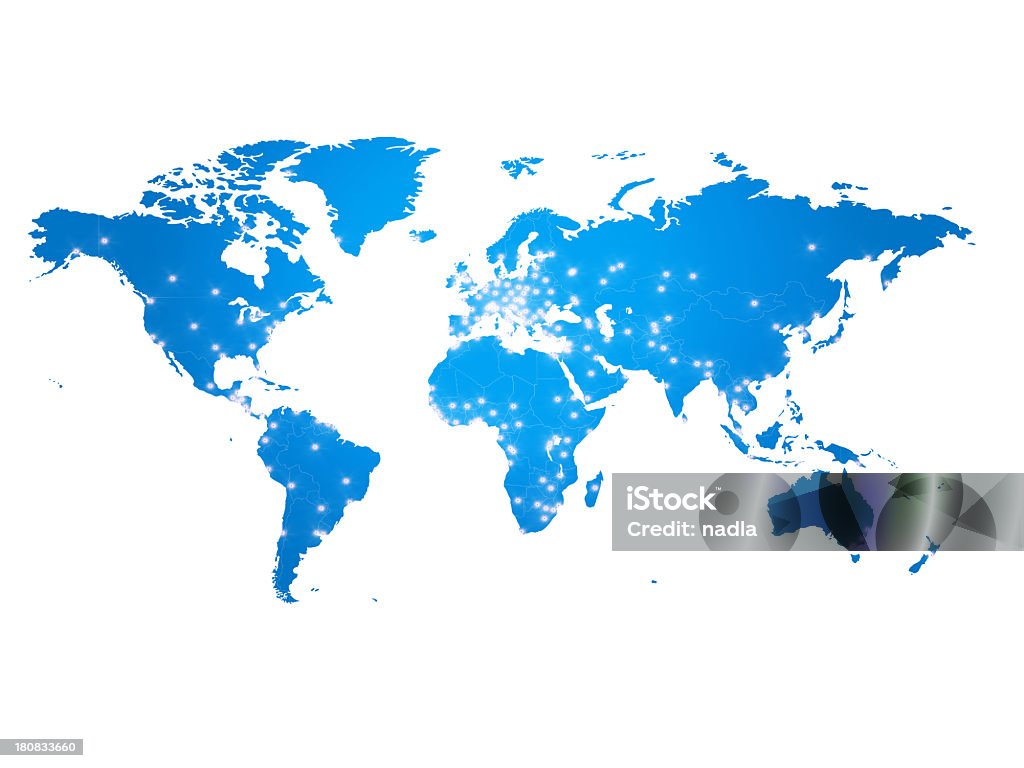 Mapa świata - Zbiór zdjęć royalty-free (Mapa świata)