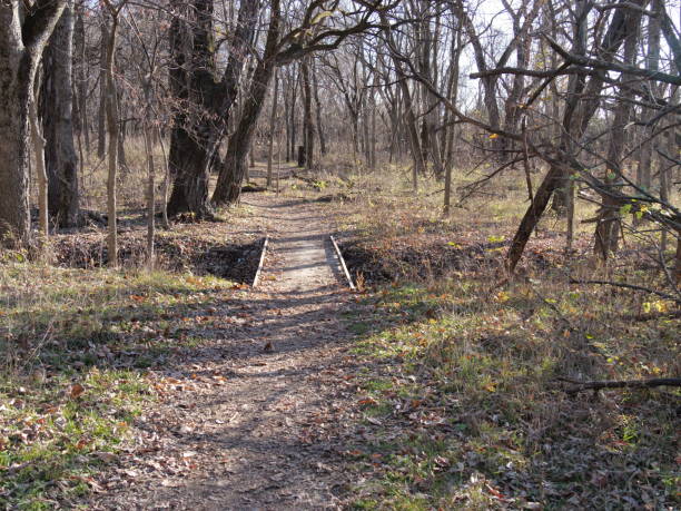istock Kansas hiking trail in late Fall 1808338188