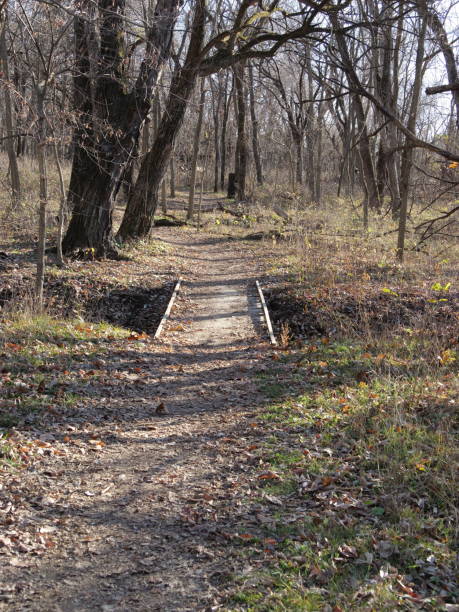 istock Kansas hiking trail in late Fall 1808338190