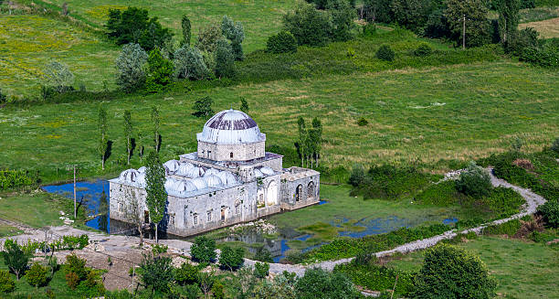 Old stone mosque in Albania.