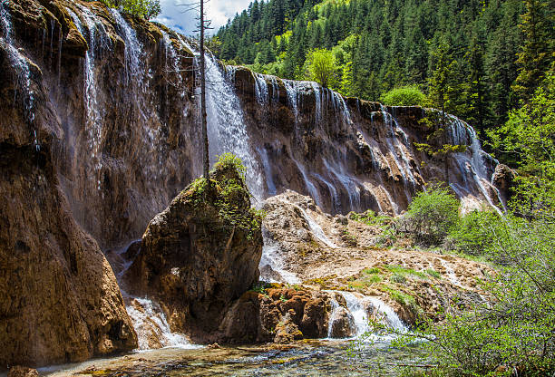 istock Waterfall in Jiuzhaigou China 180834114