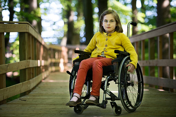 istock Young Girl In A Wheelchair Disability 180834152