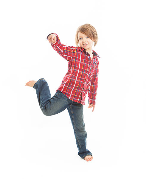 istock Happy child moving and playing 180834624