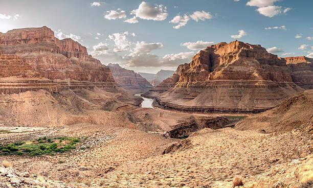Grand Canyon National Park "Grand Canyon at the West Rim in the afternoon just before the sunset.Location: West Rim, Grand Canyon National Park, Arizona, USA." cape royal stock pictures, royalty-free photos & images