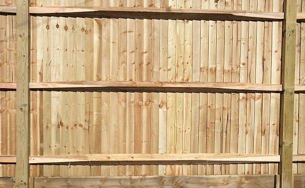 istock New wooden shiplap fence panel 180835282