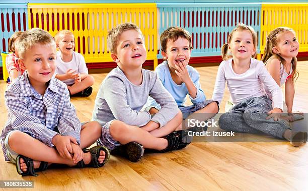 Children In Nursery School Stock Photo - Download Image Now - 4-5 Years, Boys, Cheerful